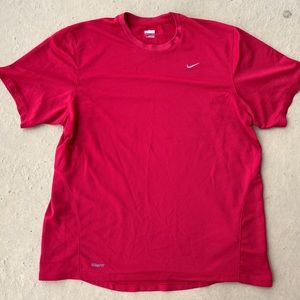 Y2K Nike Single Swoosh Red Shirt